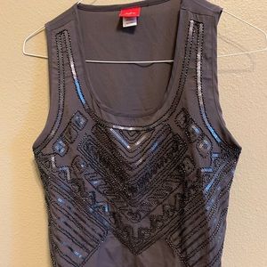 Beaded shell - slate grey